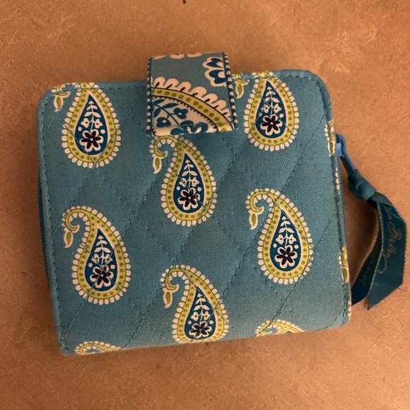 Vera Bradley Teal Paisley Wallet - Picture 2 of 4